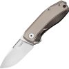 LionSTEEL Nano Framelock Bronze Titanium CPM MagnaCut Folding Knife