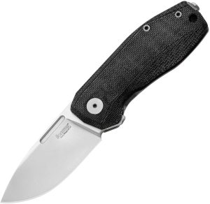 LionSTEEL Nano Framelock Black Micarta Folding Knife CPM MagnaCut