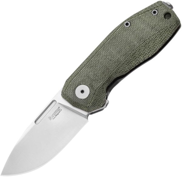LionSTEEL Nano Framelock Green Micarta CPM MagnaCut Folding Knife