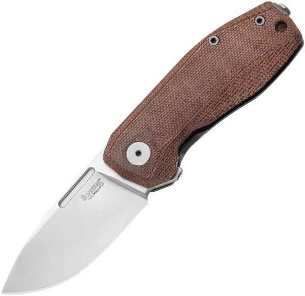LionSTEEL Nano Framelock CPM MagnaCut Natural Micarta Folding Knife