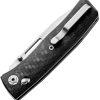 LionSTEEL Nini 1 Crossbar Lock Folding Knife M390 Carbon Fiber