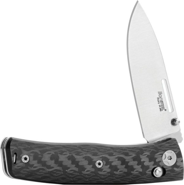 LionSTEEL Nini 1 Crossbar Lock Folding Knife M390 Carbon Fiber