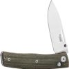 LionSTEEL Nini 1 Folding Knife M390 Green Micarta 2.63"