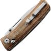 LionSTEEL Nini 1 Folding Knife M390 Natural Micarta Crossbar