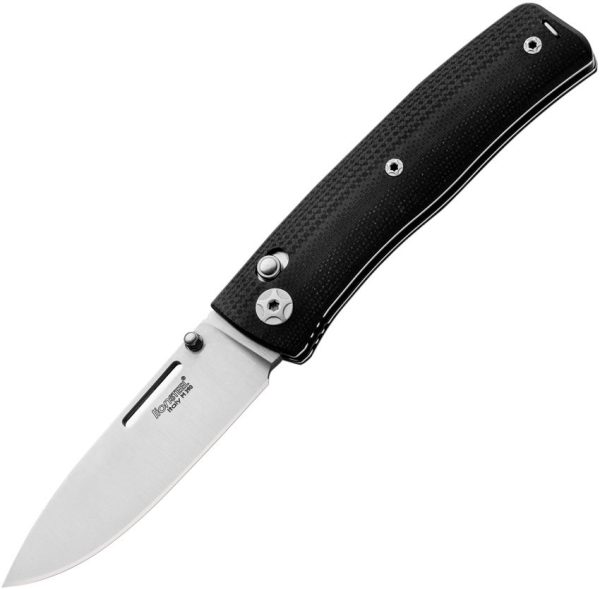 LionSTEEL Nini 1 Crossbar Lock Folding Knife M390 Black G10