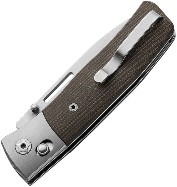LionSTEEL Nini 2 Crossbar Lock Folding Knife M390 Green Micarta