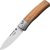 LionSTEEL Nini 2 Crossbar Lock Folding Knife M390 Olive Wood