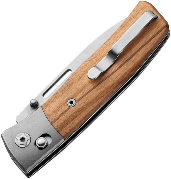 LionSTEEL Nini 2 Crossbar Lock Folding Knife M390 Olive Wood