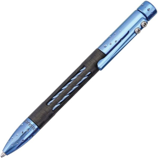LionSTEEL Nyala Twist Pen - Carbon Fiber Blue
