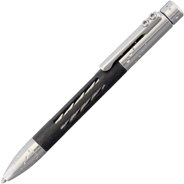 LionSTEEL Nyala Pen Carbon Fiber Silver Tactical Pen