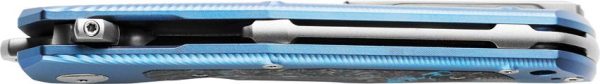 LionSTEEL Q4TTRO Blue Titanium CPM MagnaCut Folding Knife