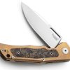 LionSTEEL Q4TTRO Framelock Folding Knife CPM MagnaCut Ti Brown