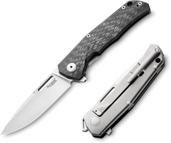 LionSTEEL Q4TTRO Framelock Folding Knife CPM MagnaCut Carbon Fiber