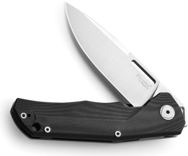 LionSTEEL Q4TTRO Framelock Folding Knife CPM MagnaCut Black G10