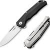 LionSTEEL Q4TTRO Framelock Folding Knife CPM MagnaCut Black G10
