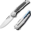 LionSTEEL Q4TTRO Gray Ti CPM MagnaCut Folding Knife Framelock