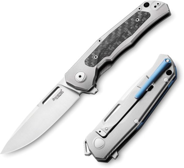LionSTEEL Q4TTRO Gray Ti CPM MagnaCut Folding Knife Framelock