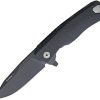 LionSTEEL ROK Framelock Black M390 Folding Knife Italy