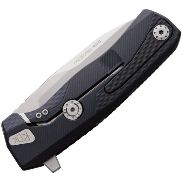 LionSTEEL ROK Framelock Black Aluminum M390