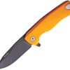 LionSTEEL ROK Framelock Orange M390 Folding Knife Italian