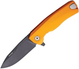 LionSTEEL ROK Framelock Orange M390 Folding Knife Italian