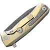 LionSTEEL ROK Titanium Framelock Gold Damascus