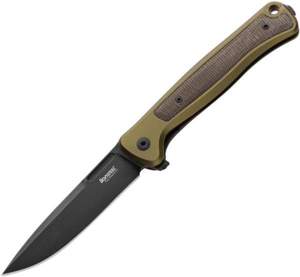 LionSTEEL Skinny Framelock Green Aluminum CPM MagnaCut Folding Knife
