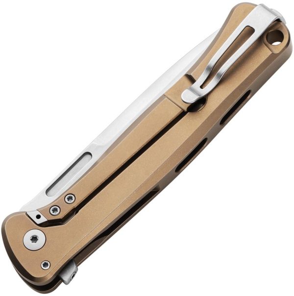 LionSTEEL Skinny Framelock CPM MagnaCut Folding Knife Bronze Ti