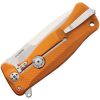 LionSTEEL SR11 Satin Orange Framelock Folding Knife Sleipner