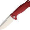 LionSTEEL SR11 Framelock Red Aluminum Sleipner