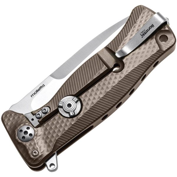 LionSTEEL SR11 Framelock Folding Knife Titanium Sleipner Steel