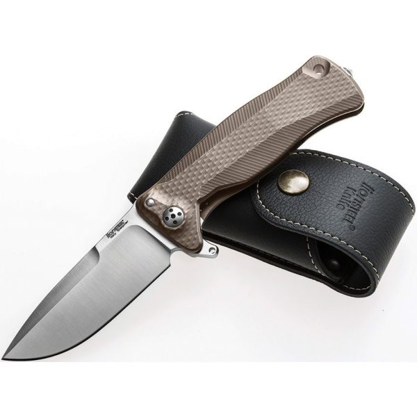 LionSTEEL SR11 Framelock Folding Knife Titanium Sleipner Steel