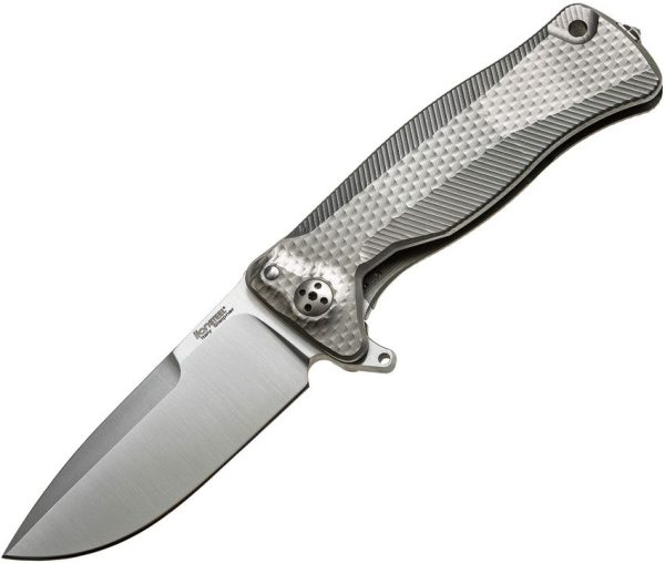 LionSTEEL SR11 Framelock Folding Knife Titanium Sleipner Steel