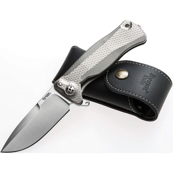 LionSTEEL SR11 Framelock Folding Knife Titanium Sleipner Steel