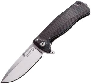 LionSTEEL SR22 Framelock Folding Knife Sleipner Steel Black