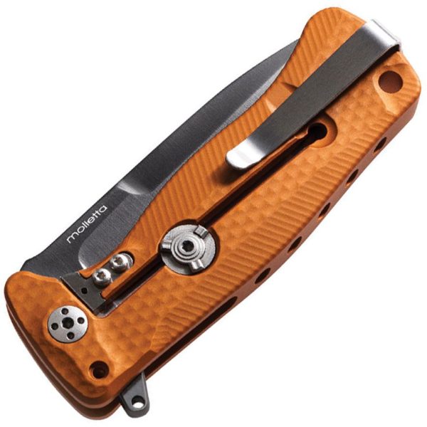 LionSTEEL SR22 Framelock Orange Sleipner