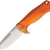 LionSTEEL SR22 Framelock Orange Sleipner Folding Knife