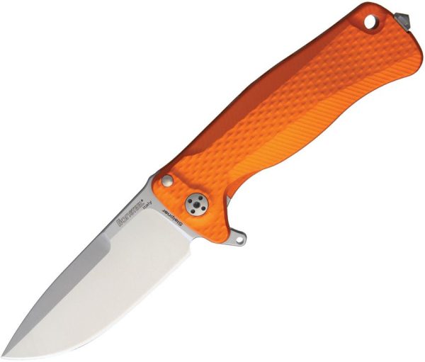 LionSTEEL SR22 Framelock Orange Sleipner Folding Knife