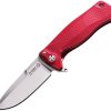LionSTEEL SR22 Framelock Red Aluminum Sleipner Folding Knife