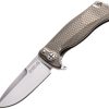 LionSTEEL SR22 Framelock Folding Knife Sleipner Steel Bronze Titanium