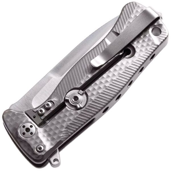 LionSTEEL SR22 Framelock Folding Knife Titanium Gray Sleipner