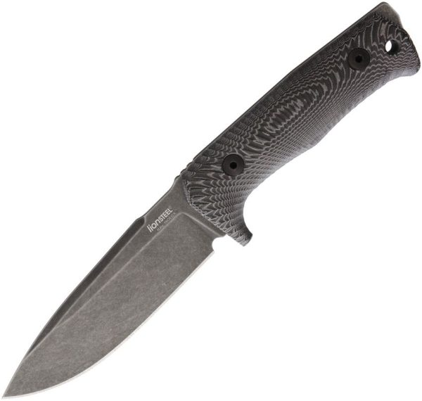 LionSTEEL T5 Fixed Blade Niolox Black Micarta Knife Italy