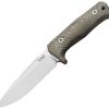 LionSTEEL T5 Fixed Blade Knife 5" Niolox Green Micarta