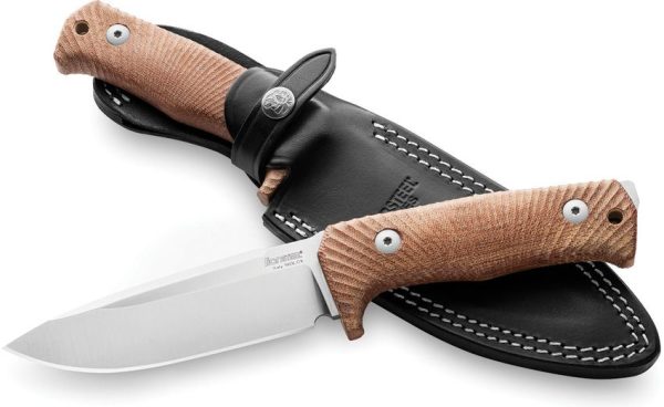 LionSTEEL T5 Fixed Blade Niolox Steel Canvas Micarta Knife