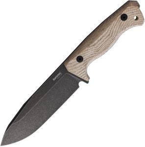 LionSTEEL T6 Fixed Blade CPM 3V Black Micarta Kydex Sheath