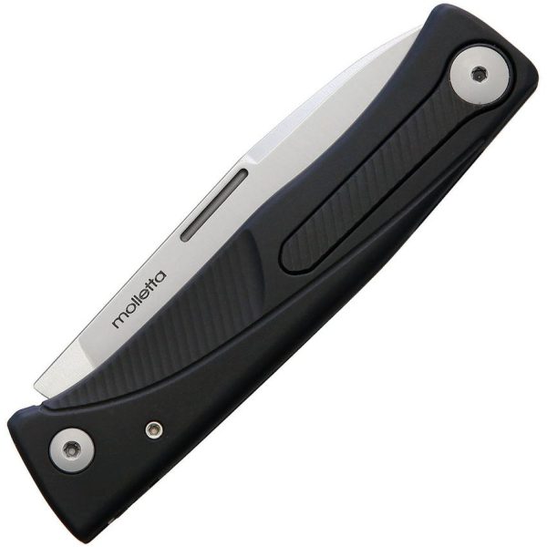 LionSTEEL Thrill Slip Joint Folding Knife M390 Black Aluminum