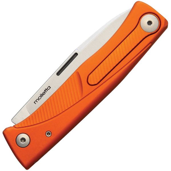 LionSTEEL Thrill Slip Joint Orange Aluminum M390 Folding Knife