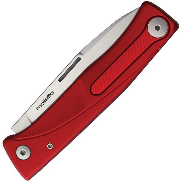 LionSTEEL Thrill Slip Joint Red Aluminum M390 Folding Knife