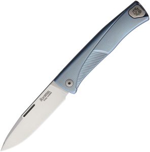 LionSTEEL Thrill Slip Joint Blue Titanium M390 Folding Knife