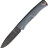 LSTTLDBL.jpg LionSTEEL Thrill Folder Blue Titanium Damascus